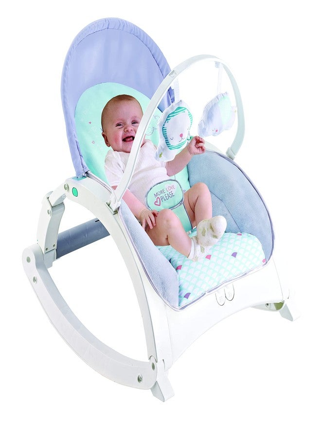 Fiddlys Newborn to Toddler Rocker Chair with Music and Vibration Function, Adjustable Mode (27231), Blue - Image 1